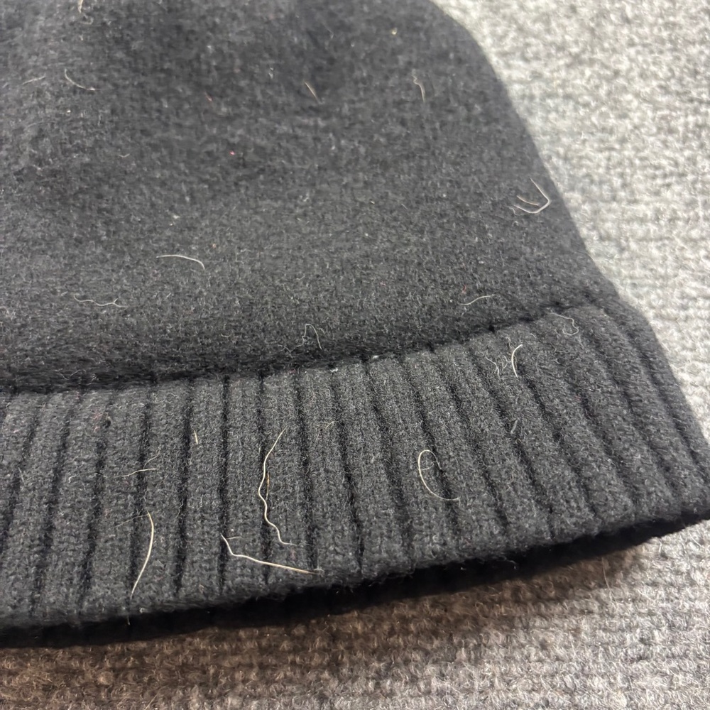 PATAGONIA Black Wool Blend Cuffed Beanie Winter Hat One Size Fits Most - Picture 6 of 6